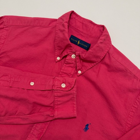 Ralph Lauren Other - Ralph Lauren Button Down Shirt Mens Large Excellent Long Sleeve Cotton Pony